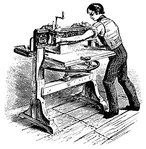 early style printing press