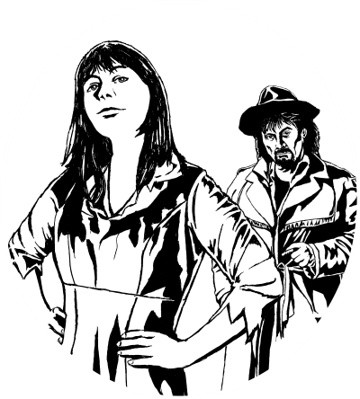 Darrwin Chronicles characters Annie and Zachariah