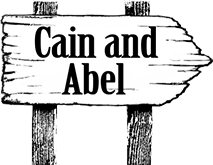 signpost linking to Cain and Abel comic page